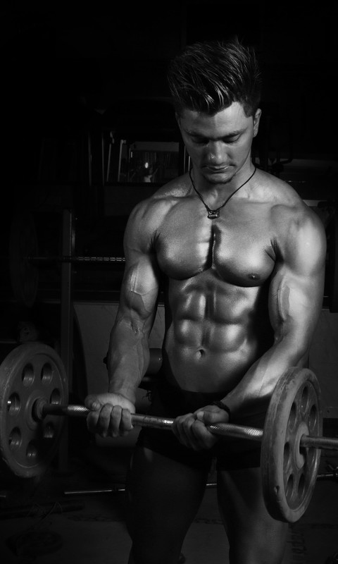 好看肌肉健身型男手机壁纸图片
